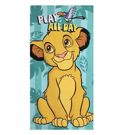 Levi's beige beach towel with striped pattern, soft cotton fabric, ideal for bath and home use, laid out on a surface