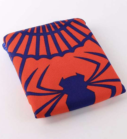 Red Spider-Man hooded poncho towel for kids, measuring 55x77 cm, ideal for bath and home use, featuring Spider-Man design.