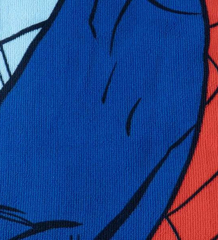 Dark blue Spider-Man bath towel with superhero design, perfect for home or kitchen use, featuring Spider-Man branding.