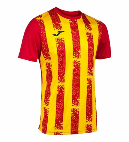 Children's Joma Sport Inter III short-sleeve football shorts for kids aged 7-8, made for sports and outdoor activities.