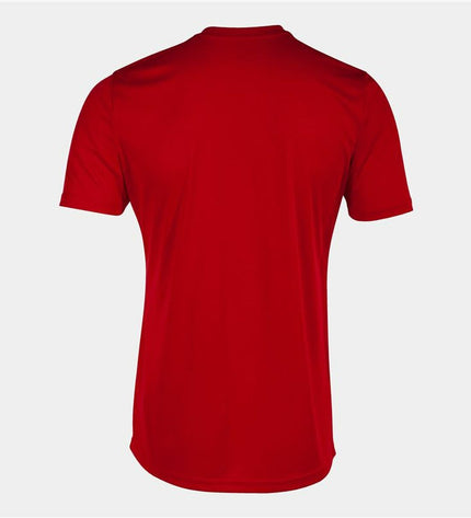 Children's Joma Sport City II football shorts with short sleeves, designed for kids aged 4-5, in a sporty outdoor setting.