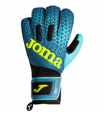 Joma Sport Keeperhandschoenen voor voetbal, volwassenen, blauw, sport en outdoor, Premier Portero model, close-up of gloves