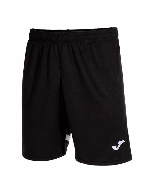 Men's Joma Sport Tokyo soccer shorts in black with red accents, designed for sport and outdoor football activities.