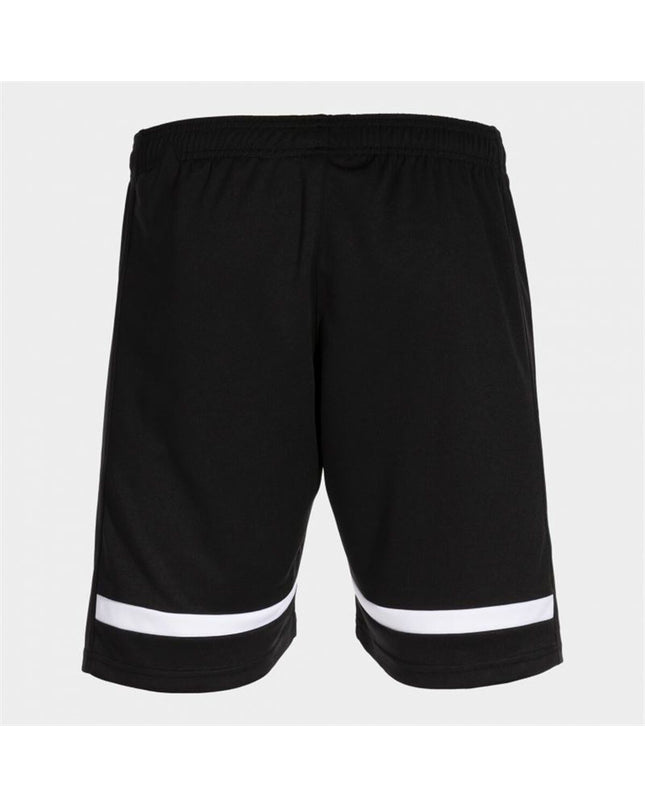Joma Sport Tokyo men's sports shorts for soccer, lightweight athletic design, black with white accents, suitable for outdoor sports.