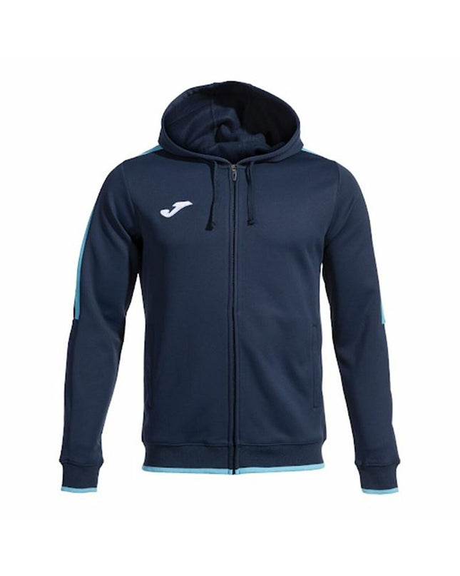 Joma Sport Olimpiada men's sports jacket in outdoor athletic wear, black with zip-up front and sporty design.