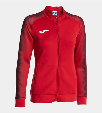 Joma Sport Elite XI men's sports jacket in black with white accents, lightweight outdoor jacket for active wear.