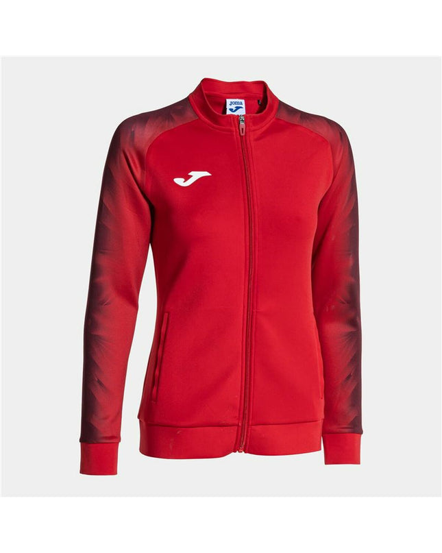 Joma Sport Elite XI men's sports jacket in black with white accents, lightweight outdoor jacket for active wear.