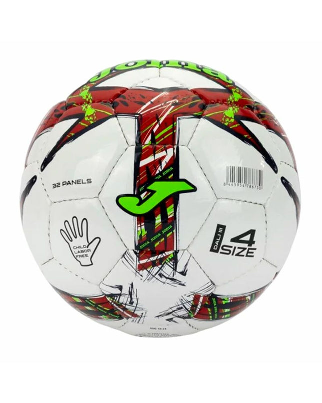 Joma Sport Dali III white football size 5 for sports and outdoor play, with a sleek durable design