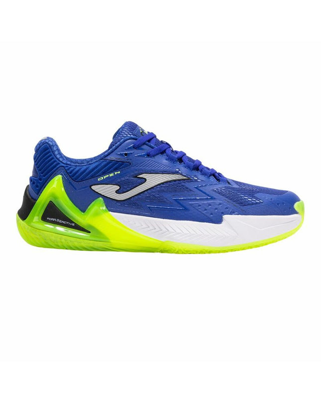 Joma Sport Open Men padel tennis shoes for adults, blue color, sport and outdoor footwear with breathable design.