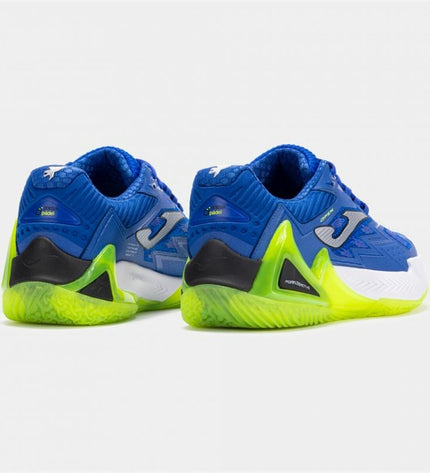 Blue Joma Sport Open Men padel shoes for adults, tennis and outdoor sport footwear, showing side view with breathable design