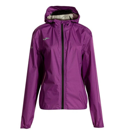 Purple Joma Sport Regenjas R-City Iconic, waterproof outdoor jacket for sports, camping, and hiking activities.