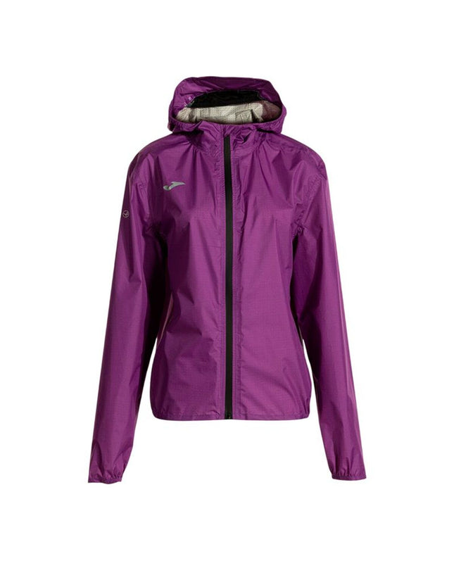 Purple Joma Sport Regenjas R-City Iconic, waterproof outdoor jacket for sports, camping, and hiking activities.