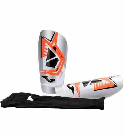 Gray Joma Sport J-Pro football shin guards with padded protective sleeves for sports and outdoor soccer activities.
