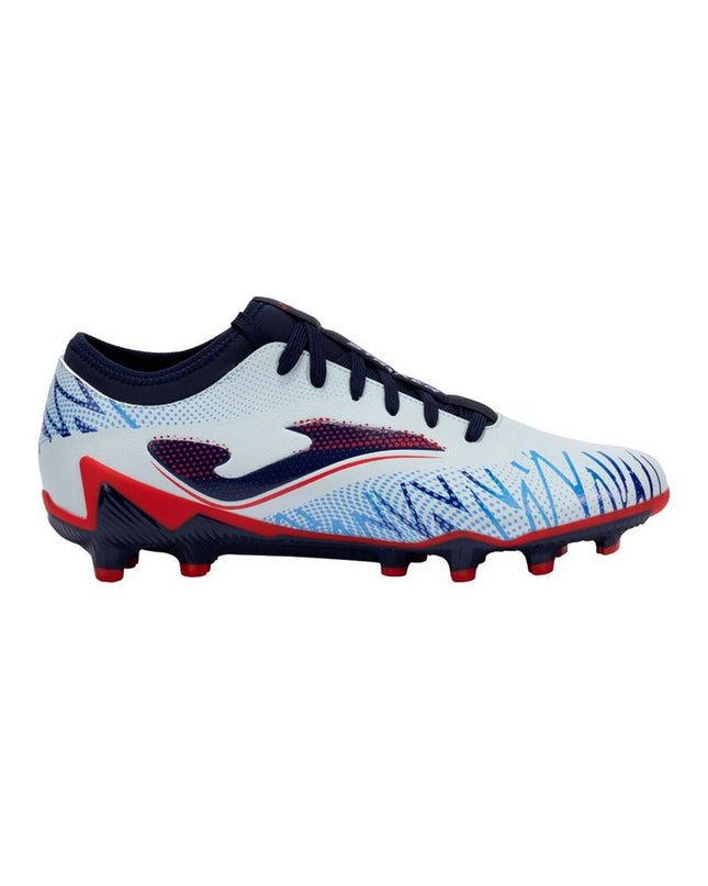 Adult Joma Sport Striker 2505 soccer cleats for outdoor football, featuring black and orange design and studded sole.