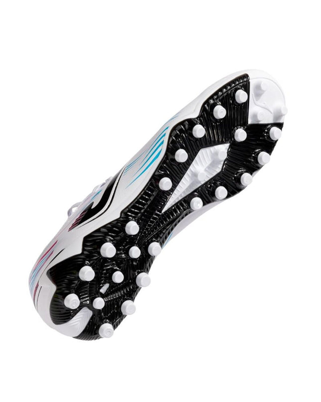 Adult Joma Sport Propulsion 2502 white soccer cleats for outdoor football, showing the sporty design and studded outsole.