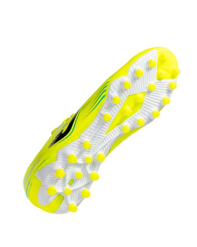 Yellow Joma Sport Propulsion 2509 adult soccer cleats for outdoor football, showing the sporty design and textured sole.