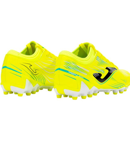 Yellow Joma Sport Propulsion 2509 adult football cleats for outdoor soccer, featuring a sporty design and durable outsole.