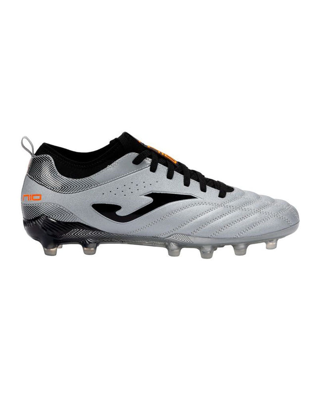 Gray Joma Sport adult soccer cleats for outdoor football, featuring a durable design and sporty style.