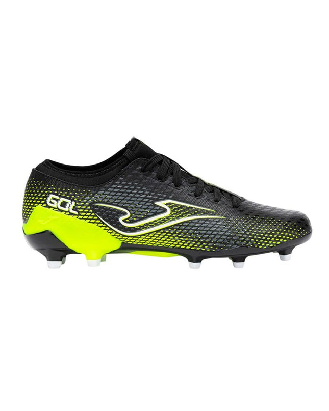 Black Joma Sport Gol 2501 adult soccer cleats for outdoor football, featuring durable design and sporty style.