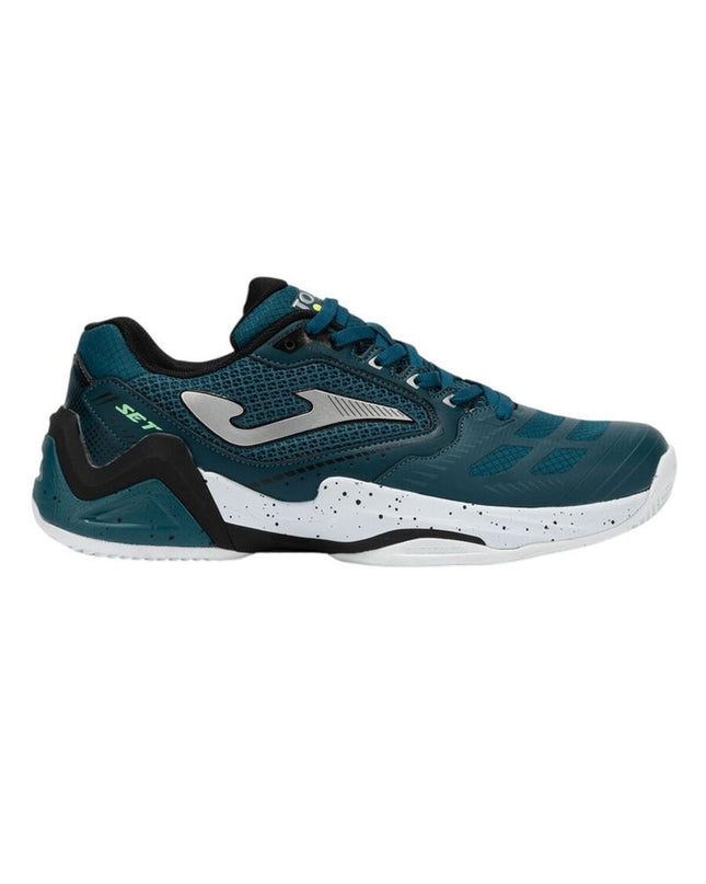 Turquoise Joma Sport men's tennis shoes for outdoor sport and tennis, featuring a lightweight design and breathable material.