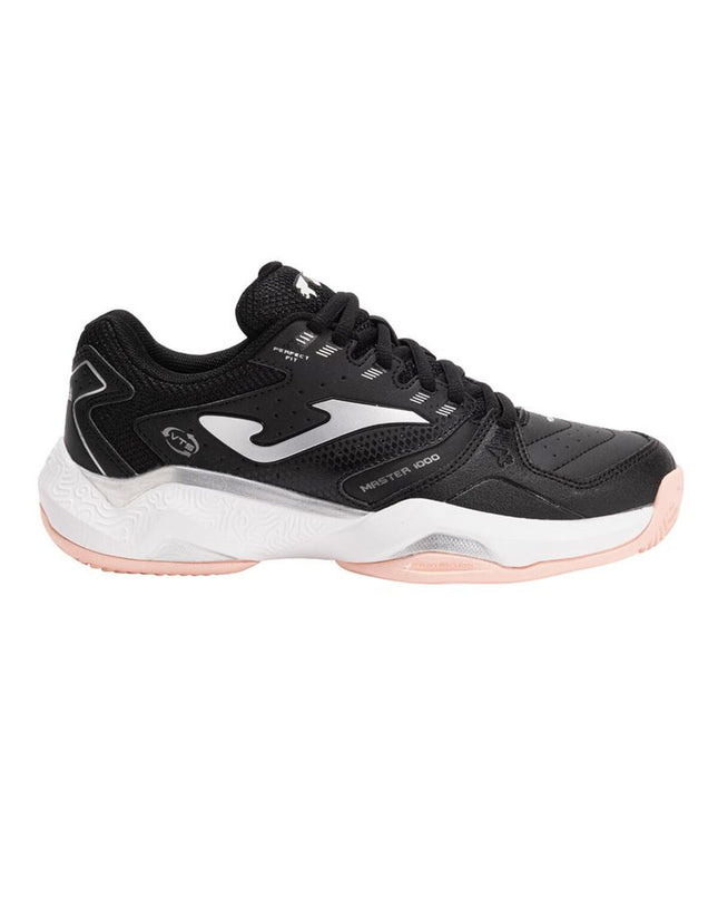 Black Joma Sport Master 1000 tennis shoes for women, sport and outdoor footwear, featuring a sleek design with breathable material.