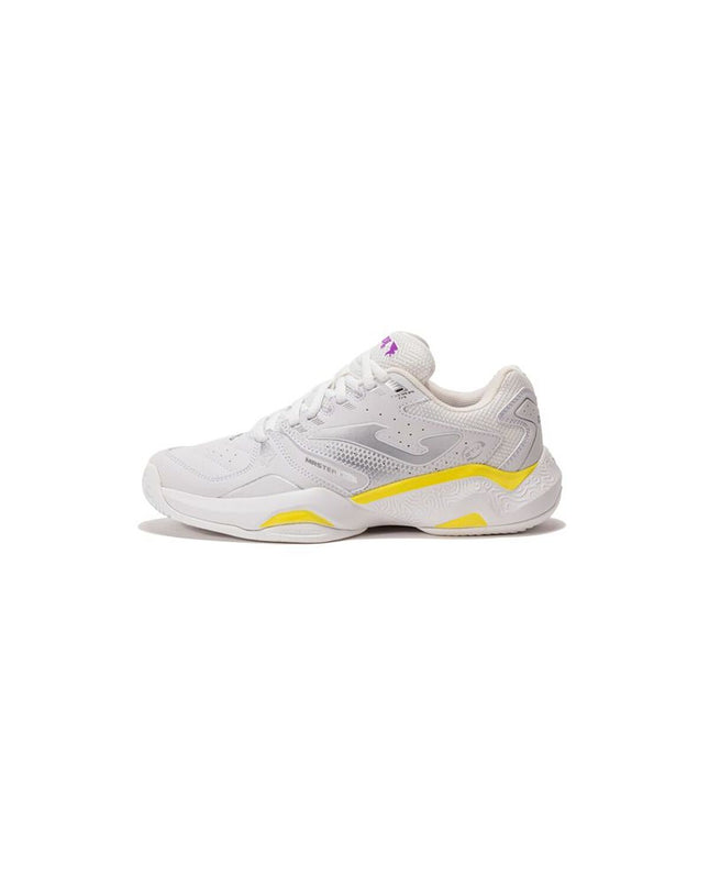 White Joma Sport Master 1000 tennis shoes for women, designed for sport and outdoor tennis activities, shown in the image.