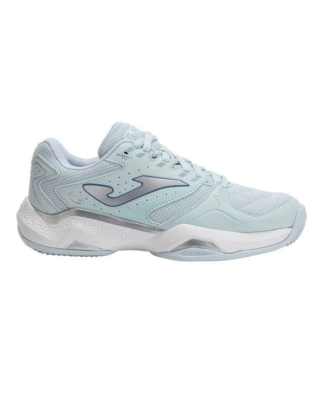 Light blue Joma Sport Master 1000 tennis shoes for women, sport and outdoor tennis footwear, with breathable mesh and supportive sole.