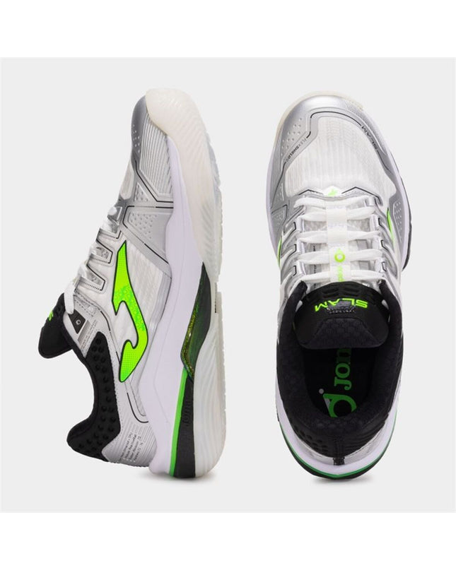Joma Sport Slam 2512 light gray adult tennis paddleschoenen for outdoor sports and tennis gameplay.