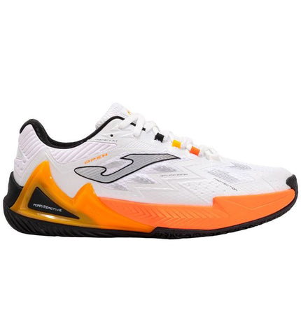 Joma Sport Open 2516 adult tennis paddleshoes in white, designed for sport and outdoor tennis activities.