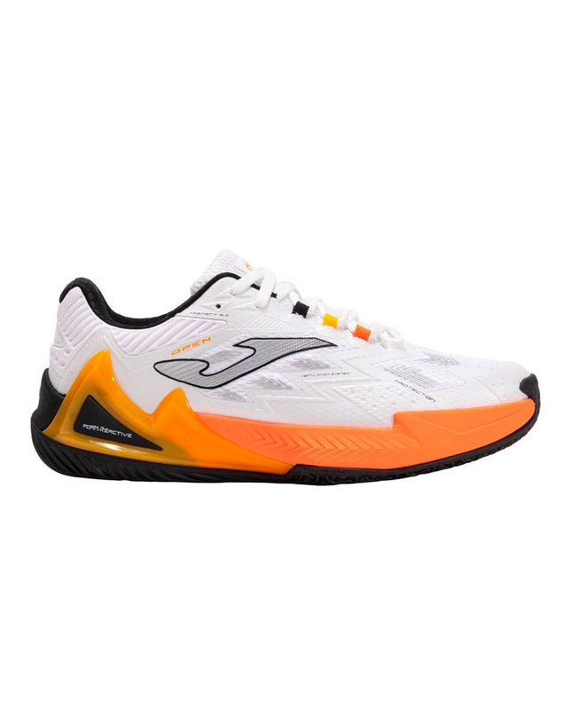 Joma Sport Open 2516 adult tennis paddleshoes in white, designed for sport and outdoor tennis activities.