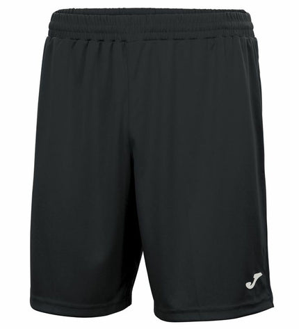 Joma Sport Nobel long football training pants for adults, black sportswear with side stripe detail, designed for outdoor football training.