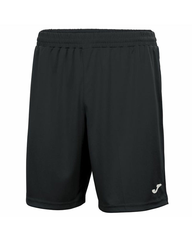 Joma Sport Nobel long football training pants for adults, black sportswear with side stripe detail, designed for outdoor football training.