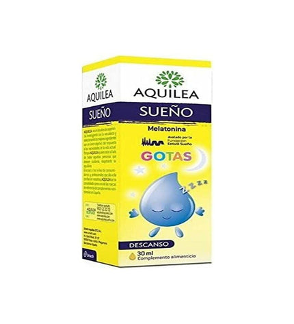 Aquilea Sueño Melatonine supplement for sleep aid, in packaging with capsules, part of health and personal care vitamins and minerals