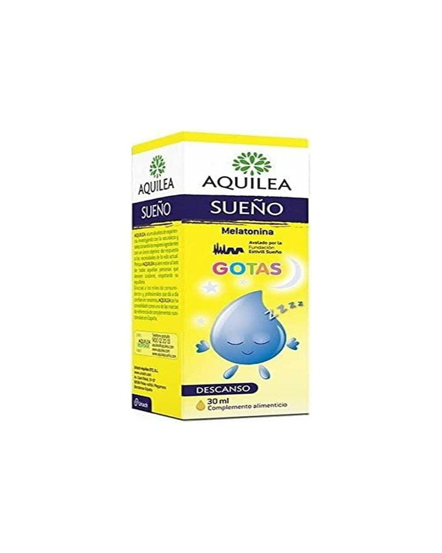 Aquilea Sueño Melatonine supplement for sleep aid, in packaging with capsules, part of health and personal care vitamins and minerals