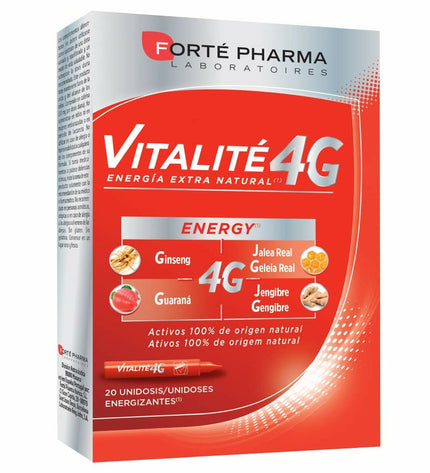 Forté Pharma Vitálité Multivitamine Forté Pharma 4G box with 20 capsules, health and personal care vitamin supplement.