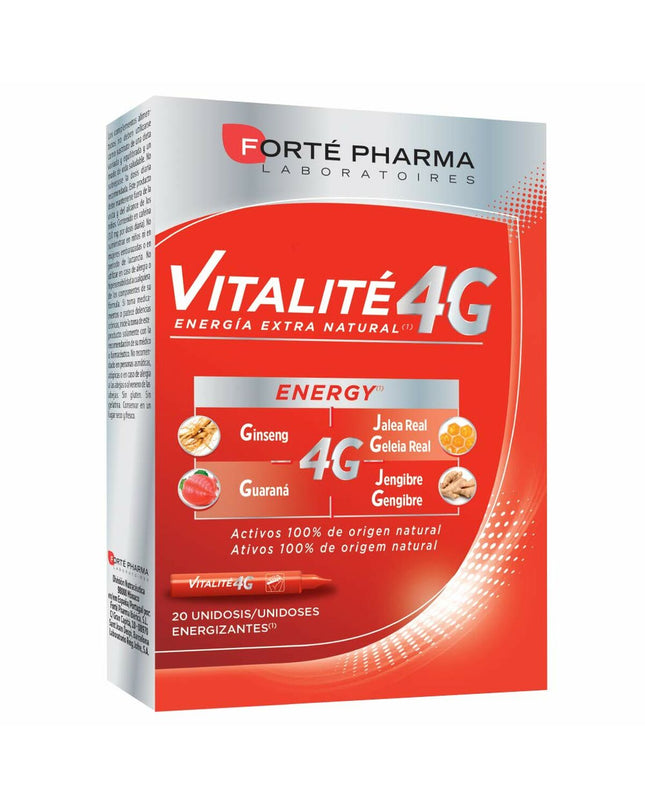 Forté Pharma Vitálité Multivitamine Forté Pharma 4G box with 20 capsules, health and personal care vitamin supplement.