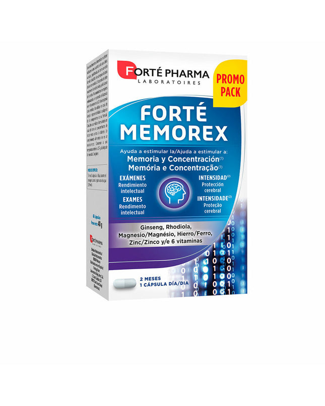 Forté Pharma Forté Memorex brain supplement box with 56 capsules, health and personal care vitamin and mineral supplement.