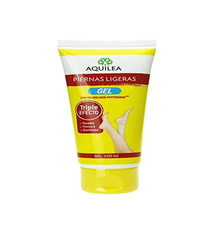 Aquilea Gel voor Vermoeide Benen in 100 ml tube, soothing formula for tired legs, part of personal care and wellness.