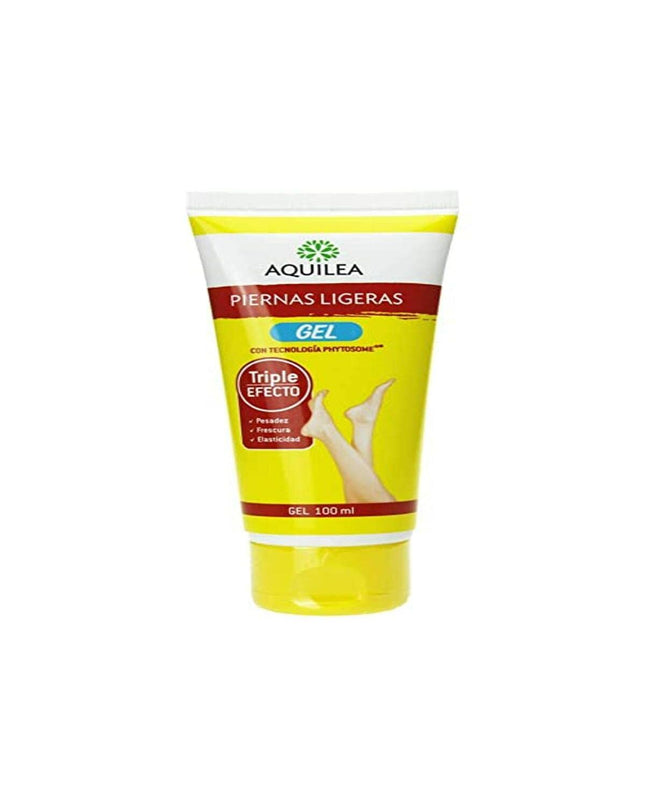Aquilea Gel voor Vermoeide Benen in 100 ml tube, soothing formula for tired legs, part of personal care and wellness.