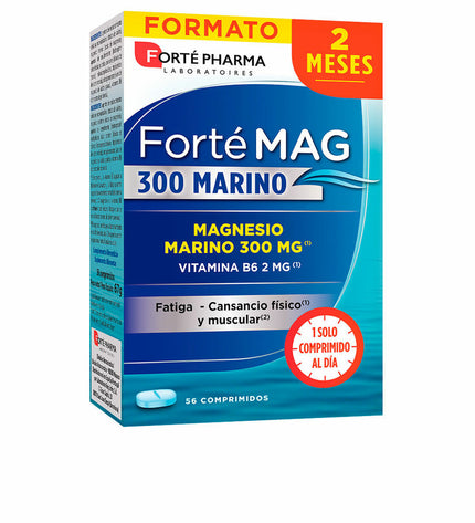 Forté Pharma Magnesium Forté Mag supplement bottles, 56 tablets, dietary mineral supplement for health and well-being.