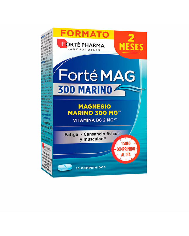 Forté Pharma Magnesium Forté Mag supplement bottles, 56 tablets, dietary mineral supplement for health and well-being.
