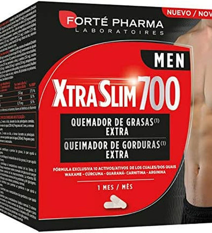Forté Pharma Xtraslim 700 Vetverbrandend supplement box with 120 capsules, for health and weight management.