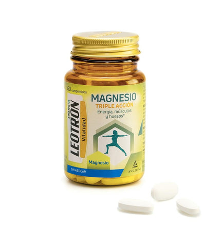 Leotron Magnesium Leotron 60 tablets in a blister pack, dietary supplement for health and mineral support