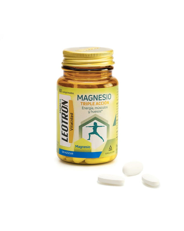 Leotron Magnesium Leotron 60 tablets in a blister pack, dietary supplement for health and mineral support