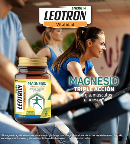 Leotron Magnesium Leotron 60 tablets for health and wellness, dietary supplement with magnesium in a blister pack.