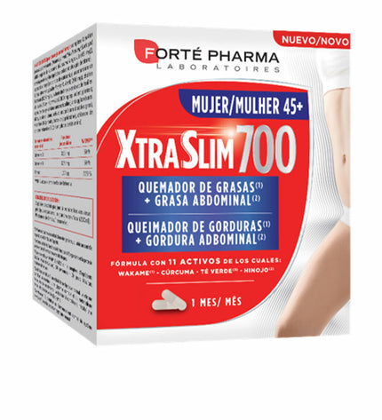 Forté Pharma Xtraslim 700 dietary supplement box for weight management, featuring health and personal care branding.