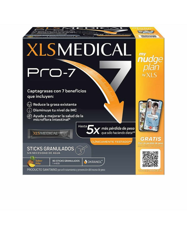 XLS Medical Pro-7 Ananas dietary supplement box with 90 chewable tablets for health and personal care.