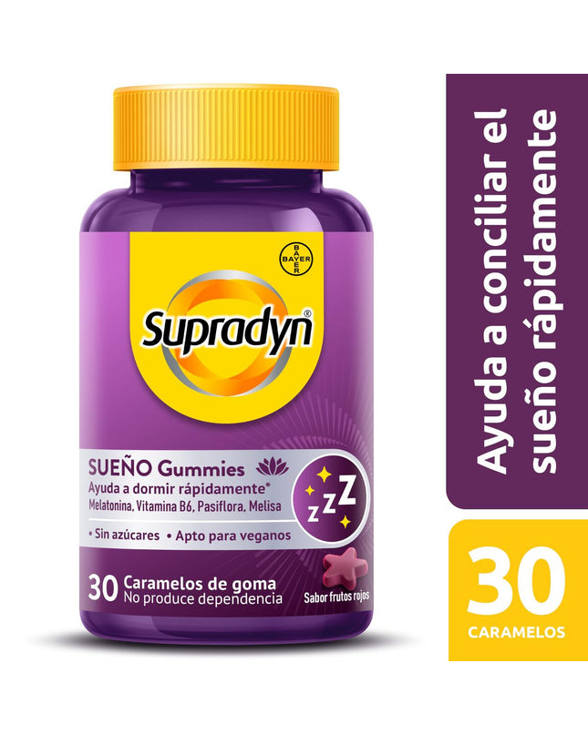 Supradyn SUEÑO supplement for sleep support in a box of 30, vitamin and mineral supplement for health and personal care.