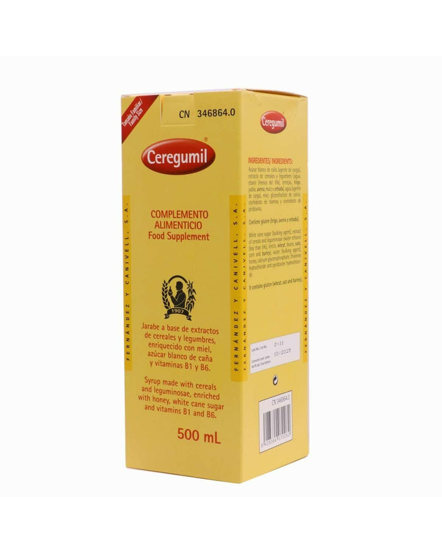 Ceregumil Multi-voedingsstoffen supplement in a 500 ml bottle, for health, vitamins, minerals, and personal care.