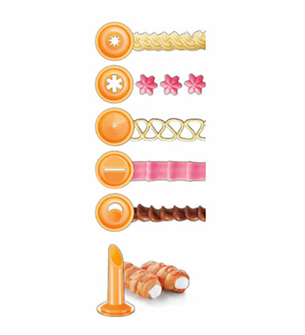 Tescoma Delicia orange pastry piping bag for baking and home kitchen use, shown in a close-up image.